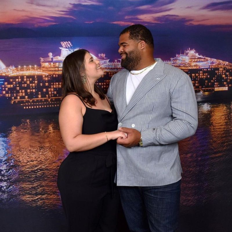 Rashard Lawrence with his wife Courtney Lawrence