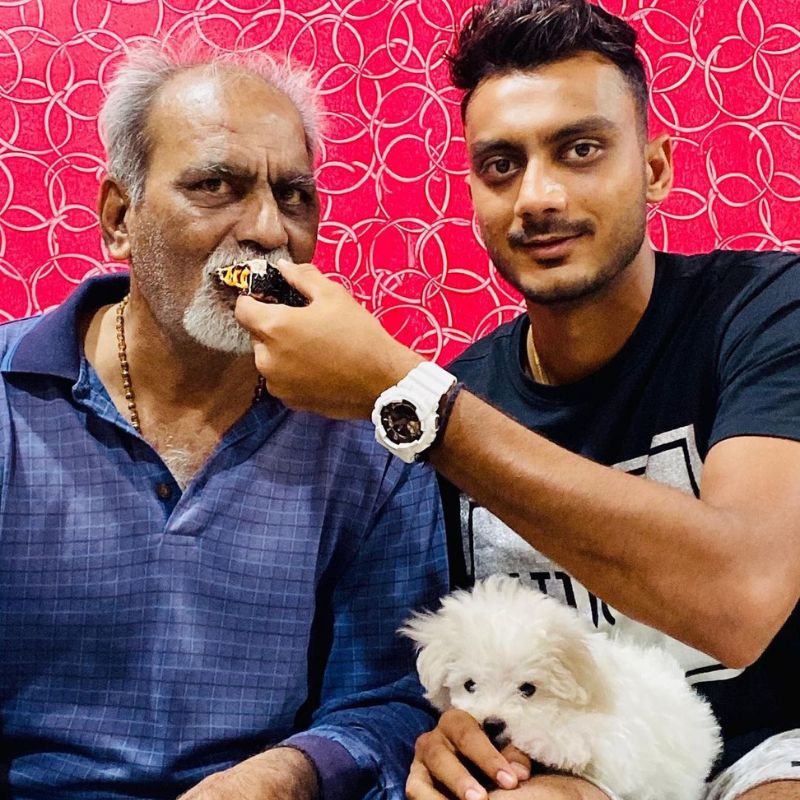 Axar Patel with his father