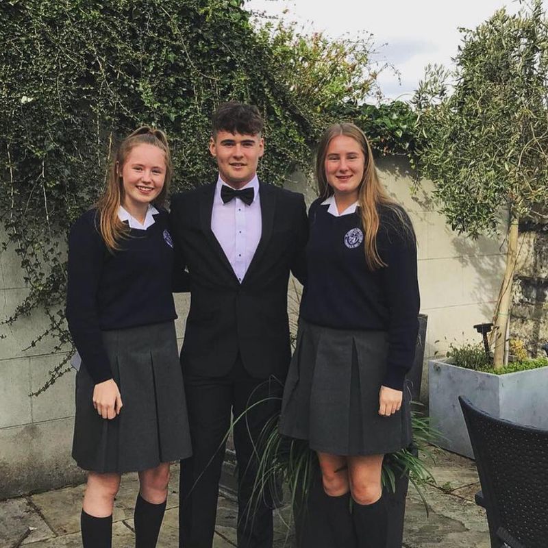 Josh Little with his sisters